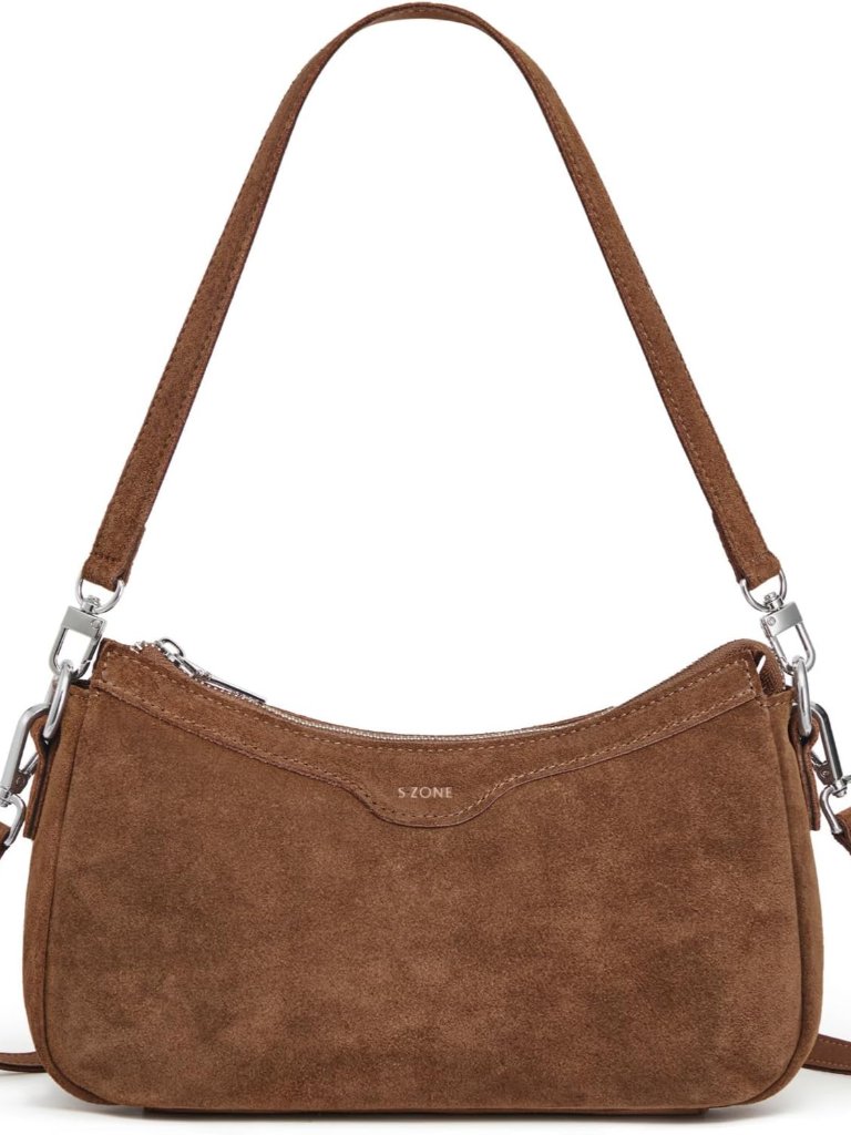 Leather Shoulder Bag For Women Small Crossbody Bags Hobo Purses With 2 Straps